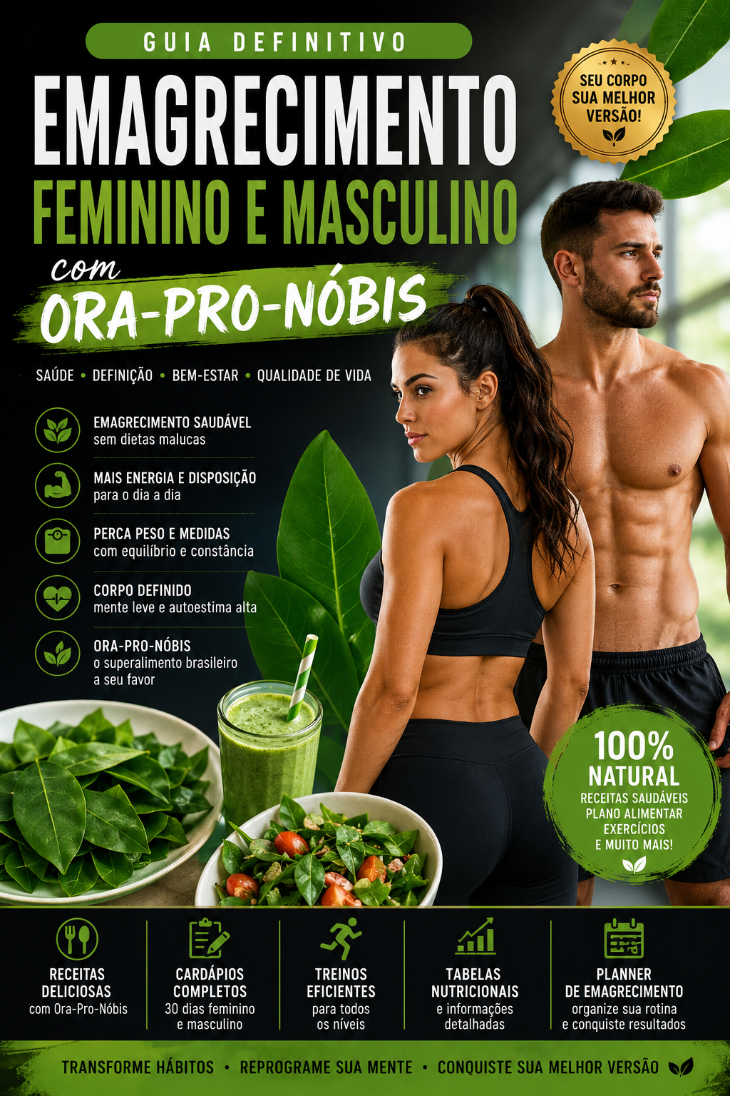 GUIA DEFINITIVO EMAGRECIMENTO FEMININO E MASCULINO COM ORA-PRO- NÓBIS 2026